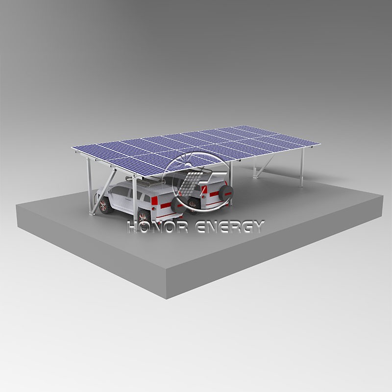 Aluminium III genus solaris carport