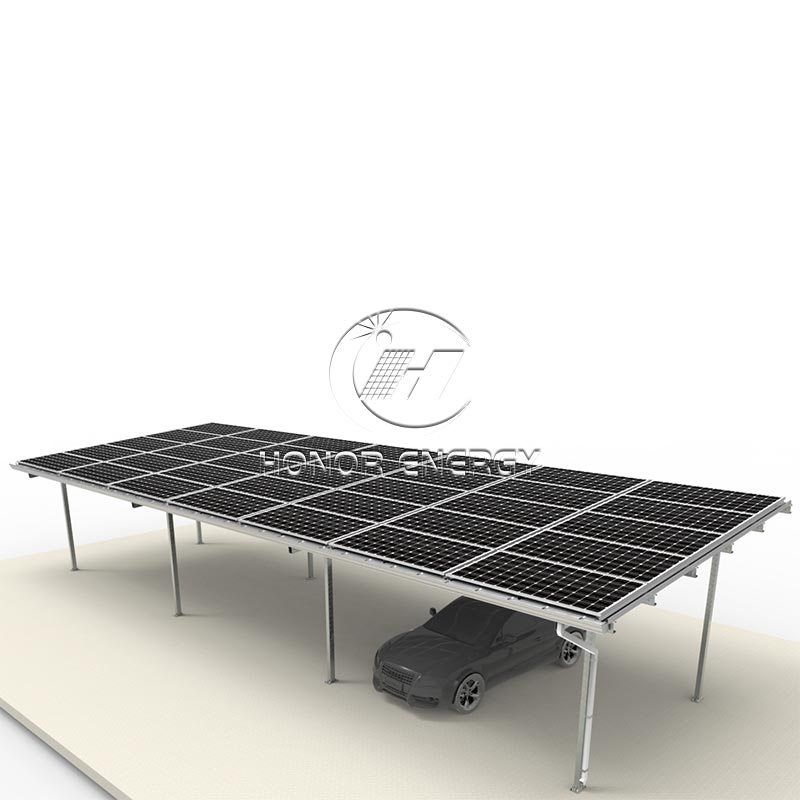 Ferro quattuor post solaris carport