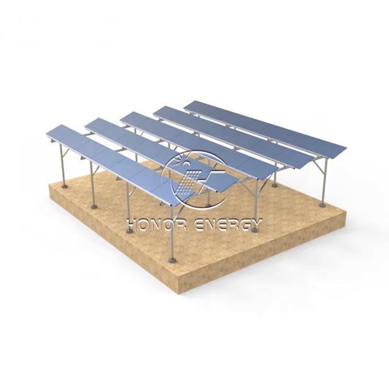 Steel One Row Type Solar Farmland Mount