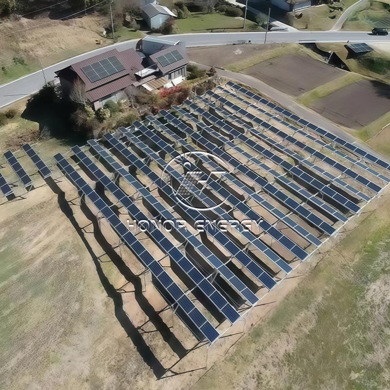 Steel One Row Type Solar Farmland Mount