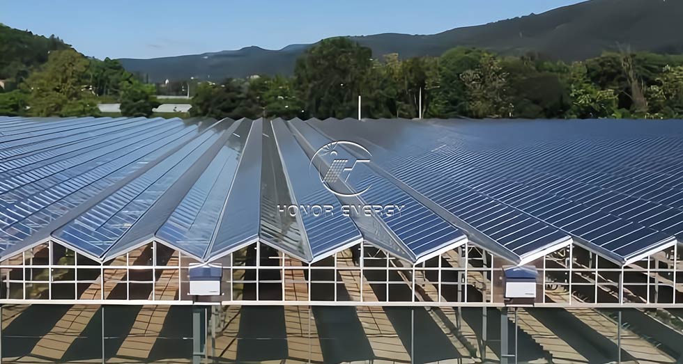 Steel Greenhouse Solar Farmland Mount
