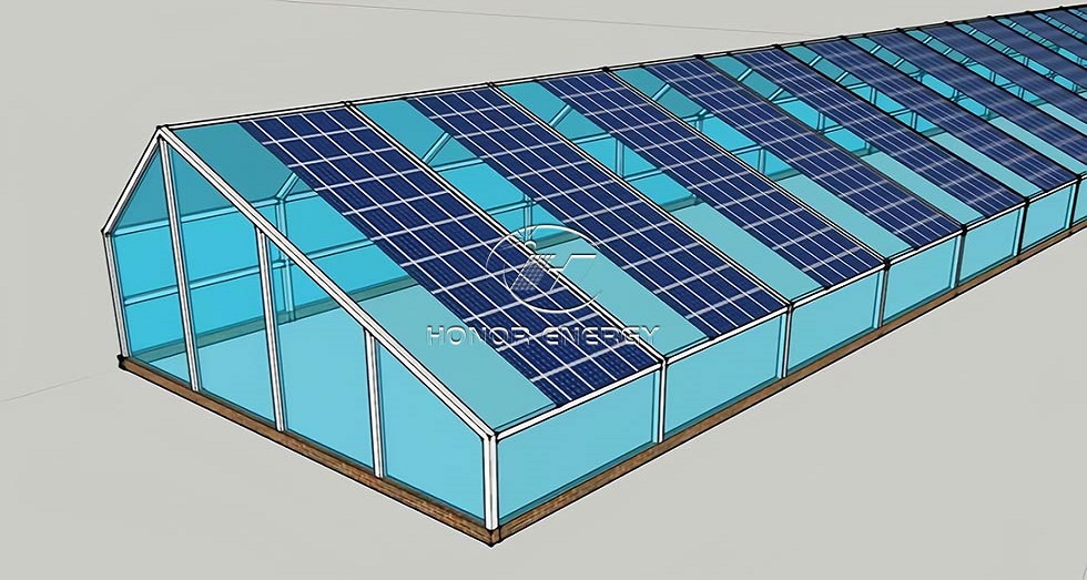 Steel Greenhouse Solar Farmland Mount