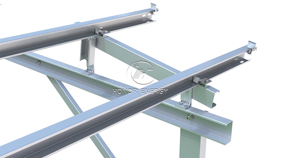 Steel One Row Type Solar Farmland Mount