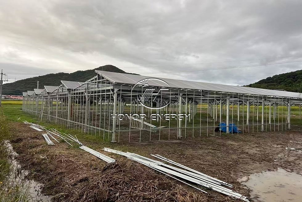 Steel Greenhouse Solar Farmland Mount