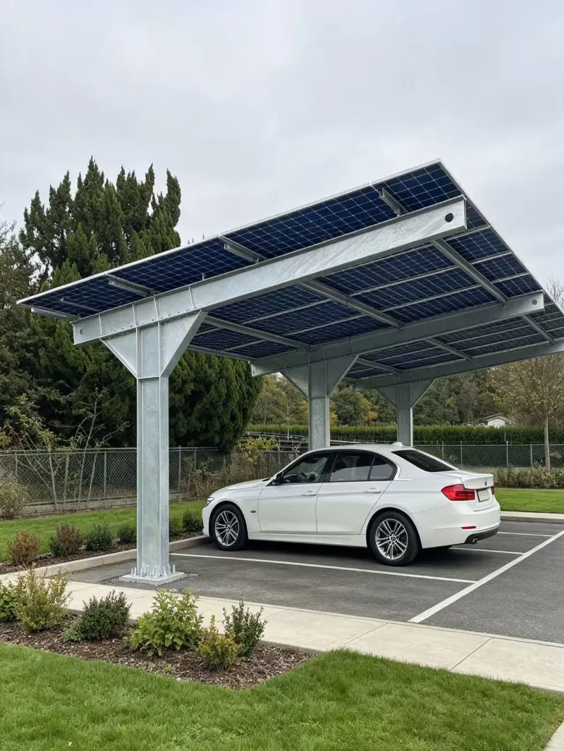 Single column solar carport