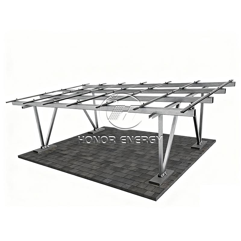 Steel IV genus solaris carport